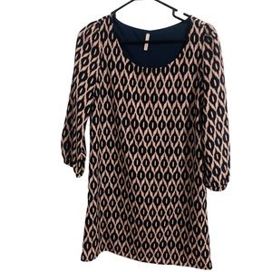 Printed 3/4” dress